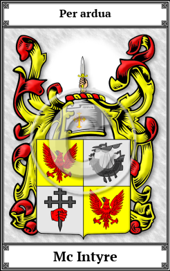 Mc Intyre Family Crest Download (JPG) Book Plated - 600 DPI